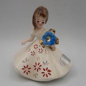 Vintage Josef Originals December Zircon Birthstone Birthday Girl Figurine Japan